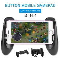 【In Stock】 avk7n0 Mobile Controller ตัวควบคุมเกมมือถือสำหรับ Fortnite Iphone/android 3 In 1เข้ากันได้กับ Pubg Mobile Trigger Gamepad แบบพกพา