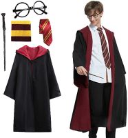 Harry Potter เครื่องแต่งกาย Magic Robe คอสเพลย์เครื่องแต่งกายฮาโลวีนเสื้อคลุมรอบเครื่องแต่งกายเด็ก COS