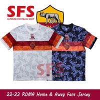 shot goods 【SFS】 Top Quality 22-23 AS ROMA Jersey Soccer Football Jersey T-shirt Men Fans Version Home Away Third S-2XL