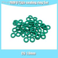 FKM O-Ring 10PCS Fluororubber O-Ring FKM Sealing CS 1.9mm OD5/5.5/6/6.5-170mm O-Ring Seal Gasket Ringcorrosion Resistant Sealing