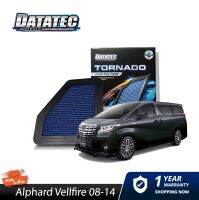 กรองอากาศ Toyota Alphard Vellfrie ปี08-14 DATATEC TORNADO AIR FILTER