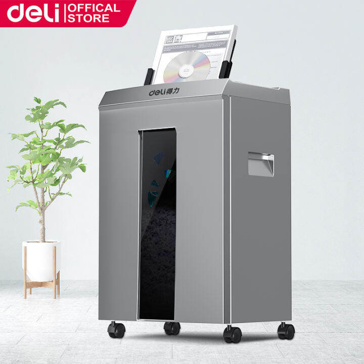 Deli Paper Shredder Machine Automatic Heavy Duty 16 Sheets CrossCut