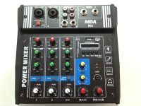 เครื่องขยายเสียง และเครื่องผสมสัญญาณเสียง Power Mixer MBA M4 4 Channel BLUETOOTH USB Effect