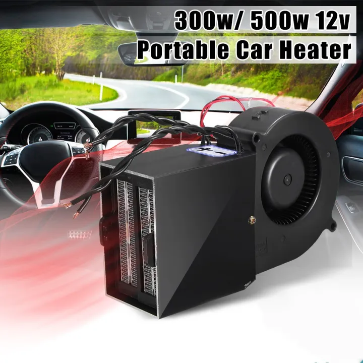 12V 300W 500W Portable Car Vehicle Adjustable Heating Heater Fan Dryer