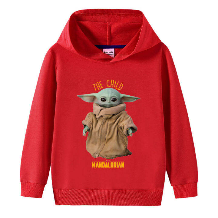 เด็ก-yoda-mandalorian-แขนยาวเสื้อผ้าเด็ก-hoody-hoodie-สำหรับวัยรุ่นเด็กผู้หญิงฤดูใบไม้ผลิและฤดูใบไม้ร่วงเด็กวัยหัดเดินผ้าฝ้ายการ์ตูน-lesure