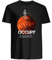 Occupy Mars Shirt Elon Musk Spacex Astronault Tshirt Funny Gift Cotton Gildan