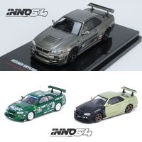 INNO 1:64 SKYLINE GTR R34 OMORI FACTORY CLUBMAN RACE SPEC alloy car model ornaments