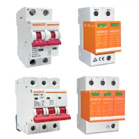 63A Circuit Breaker 3Pole 2 Pole Overload Protector 3 เฟส AC ลมพลังงานแสงอาทิตย์แบตเตอรี่ Air Current Switch Surge Protector Arrester-WIOJ SHOP