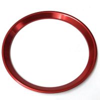 1X Red Steering Wheel Center Logo Decoration Cover Ring Trim for Mercedes Benz C E CLA GLC GLE Class 2015+