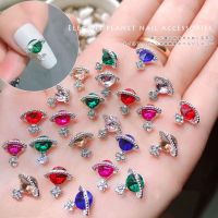 DYT หลากสี หรูหรา แฟชั่น เงา เพชร คริสตัล เครื่องประดับดาวเคราะห์ เล็บ Rhinestones เครื่องประดับเล็บ DIY อุปกรณ์ตกแต่งเล็บ 3D