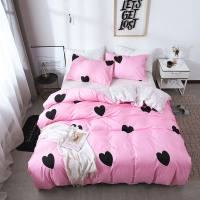 Svetanya Pink Duvet Cover +Pillowcase Bedding Set US EU AU Single Full Queen King Size Linens