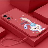 เคส OPPO A76 4G OPPO A36 4G OPPO A96 4G OPPO ซิลิโคนเหลวเคสนิ่มใส่โทรศัพท์เคสเคสกันกระแทกมือถือเรียบเคสโทรศัพท์กระต่ายน่ารักสายคล้องแบบมีเคส