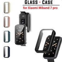 เคสสำหรับ Xiaomi Mi Band 7 Pro บางเฉียบยากพีซีฝาครอบป้องกันปกป้องหน้าจอกระจกเทมเปอร์