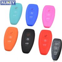 3ปุ่ม FIT สำหรับ FORD FIESTA FOCUS MONDEO KUGA ESCAPE C-MAX S-MAX GALAXY REMOTE KEY ซิลิโคน FOB SHELL