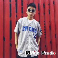 High quality olive clothing Street loose street dance letter v-neck baseball uniform European and American fashion brand skateboard couple hiphop hi