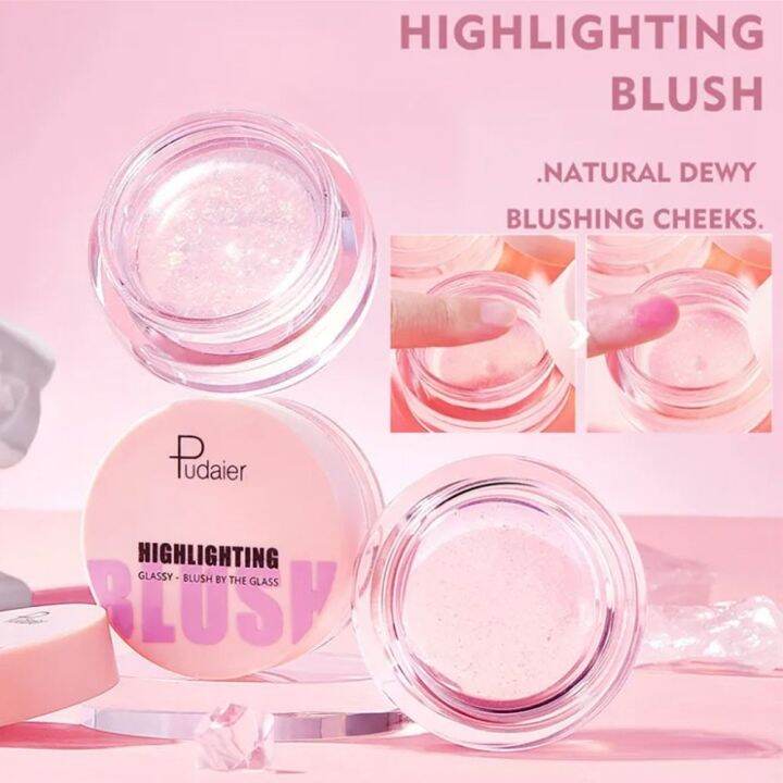 JANNERSATI Phấn Má Đổi Màu Dưỡng Ẩm Kem Má Hồng Rouge Color Natural For  Cheek Lips Highlight Màu Ánh Hồng Changing Màu Ánh Hồng Thay Đổi Màu Sắc |  