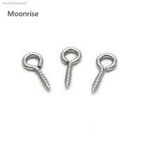 ✽❁ Small Screw Eyes Stainless Steel Eye Screw Hooks Self Tapping Screws Hook Ring Eyelet Hooks 100 Pcs.