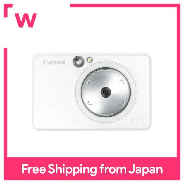 Canon Instant Camera Smartphone Printer iNSPiC ZV-123-PW Pearl