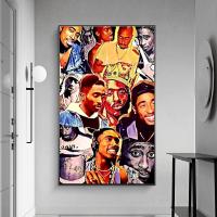 Portrait Of Tupac 2pac Art Poster - Modern Wall Art Painting For Living Room Decor