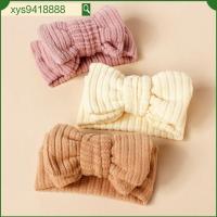 ผ้าโพกหัวผ้าโบว์น่ารักไนลอนเนื้อนุ่มแถบคาดศีรษะกว้างยืดได้ Bando Bayi สำหรับเด็กวัยหัดเดินเด็กทารก