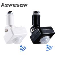 (SQIU)Aswesaw เครื่องตรวจจับเซ็นเซอร์ตรวจจับการเคลื่อนไหว,LED บางพิเศษได้85-265โวลต์กลางแจ้งกันน้ำสวิตช์แบบปรับได้ IP65