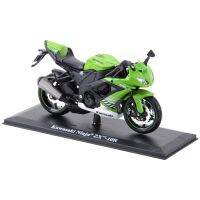 ZX-10R นินจา Maisto 1:12 Kawasaki พร้อมขาตั้งยานพาหนะหล่อขึ้นรูปของเล่นแบบจำลองรถมอเตอร์ไซค์งานอดิเรกของสะสม