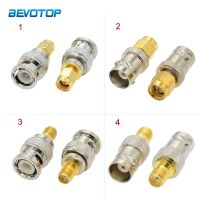 2PCS/Lot 4 Types SMA to BNC M/F Radio Antenna Connector Adapter RF Coax Converter M/F Radio Antenna Adapters Kit Coaxial Electrical Connectors