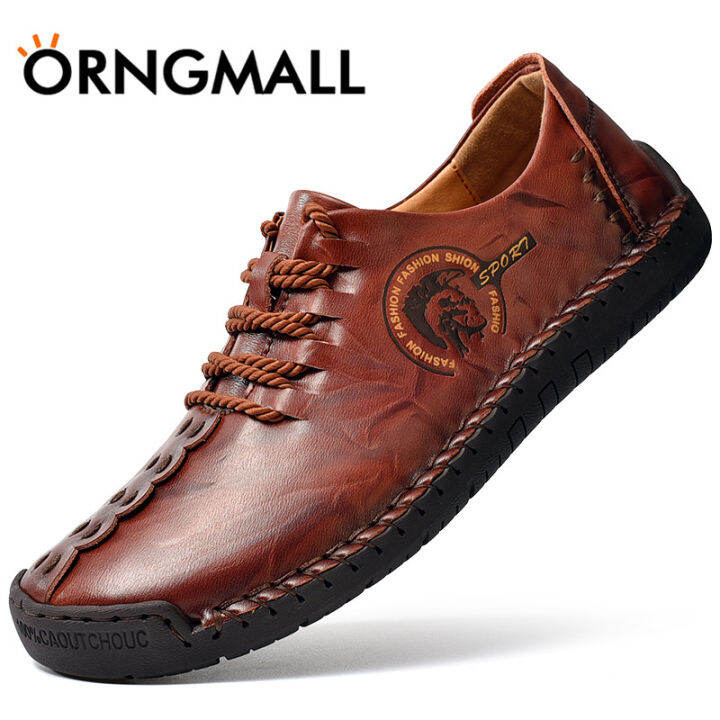 ORNGMALL Hot Sale Italian Handmade Shoes Men's Casual Leather Shoes Formal  Shoes Loafers Moccasin Flats Shoes Large Size 38-48 | Lazada