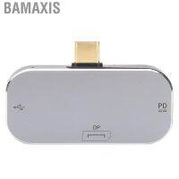 Bamaxis USB C To DP Converter  Small Portable Hub Wide Application for Office Travel Home