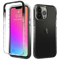 iPhone 13 Pro Max Case, RUILEAN Transparent 2-in-1 Gradient Shockproof Case for iPhone 13 Pro Max