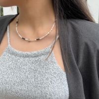 wallah studio :black and stooo necklace สร้อยปรับระดับได้