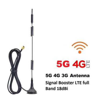 เสาอากาศ 5G 4G 3G SMA Port Router Signal Booster LTE full Band 700-2700MHz 18dBi 2G 3G 4G LTE Magnetic Antenna
