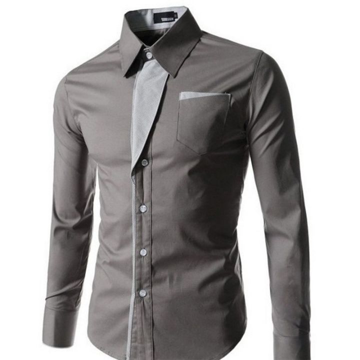 New Fashion Camisa Masculina Long Sleeve Shirt Men Slim fit Design Formal Casual Brand Male Dress Shirt Size 4XL Hot Sale