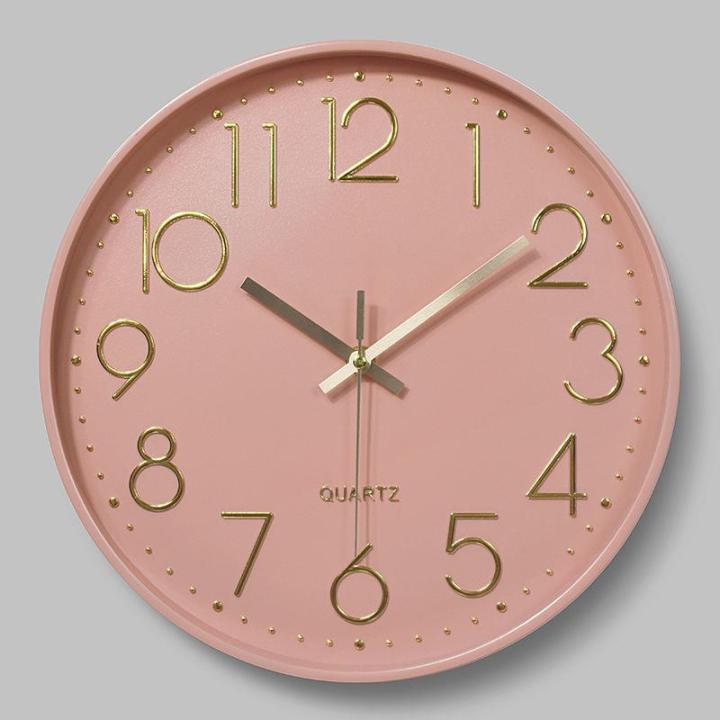 นาฬิกาแขวน-นาฬิกาที่ใช้ในครัวเรือน-นาฬิกาไร้เสียงติดผนัง-นาฬิกาควอทซ์เงียบห้องนอน-ที่นาฬิกาติดตั้งกับที่ผนัง-นาฬิกาเรียบง่ายทันสมัยสำหรับห้องรับแขก