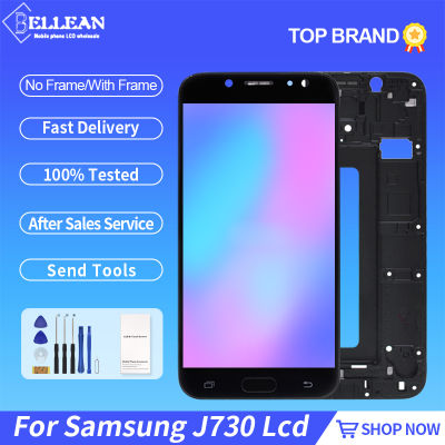 Catteny Super Amoled จอแสดงผลสำหรับ Samsung Galaxy J730 Lcd J7 Pro J7 2017 Touch Screen Digitizer Assembly พร้อมกรอบ