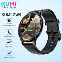 KUMI สมาร์ทวอท์ช GW5 1.39นิ้ว NFC บลูทูธ5.2 100 + กีฬาอัตราการเต้นของหัวใจจอแสดงผลออกซิเจนความดันโลหิตกันน้ำ J116 IP68