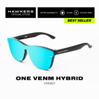 HAWKERS Clear Blue Black ONE VENM HYBRID Sunglasses for Men and Women. UV400 Protection. Official Product designed in Spain VOTR02