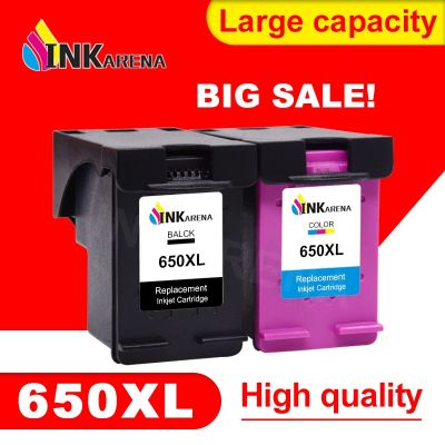 INKARENA Ink Cartridge 650XL Replacement For HP 650 XL For HP650 Deskjet 1015 1515 2515 2545 2645 3515 3545 4515 4645 Printer
