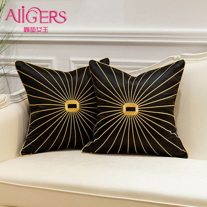 avigers-luxury-embroidery-cushion-covers-blue-black-gold-line-throw-pillow-cases-for-couch-sofa-bedroom-living-room