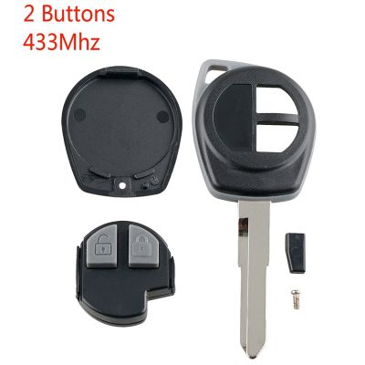 Car Smart Remote Key 2 Buttons Fit For Suzuki Swift Sx4 Alto Jimny Vitara Ignis Splash 2007-2013 433Mhz