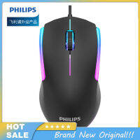 ตัวควบคุมแบบมีสาย Mouse Gaming Rgb ส่องสว่าง Spk9314 Philips สำหรับคอมพิวเตอร์เดสก์ท็อปโน้ตบุ๊ค