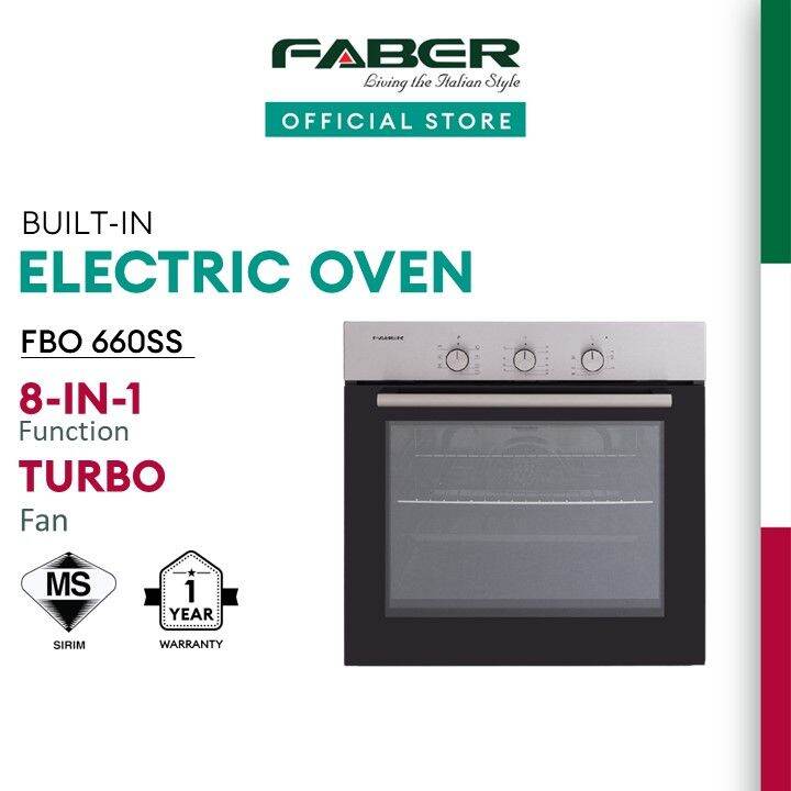 FABER BUILTIN OVEN 66L FBO 660SS (MADE IN EUROPE) Lazada