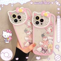 {Doudou Plush} Sanrio Hello Kittys My Melody เคสโทรศัพท์มือถือ Kawaii Kuromi น่ารัก iPhone 13 12 11 Pro Max Beauty เคสห่อหุ้มของเล่นเด็กผู้หญิง