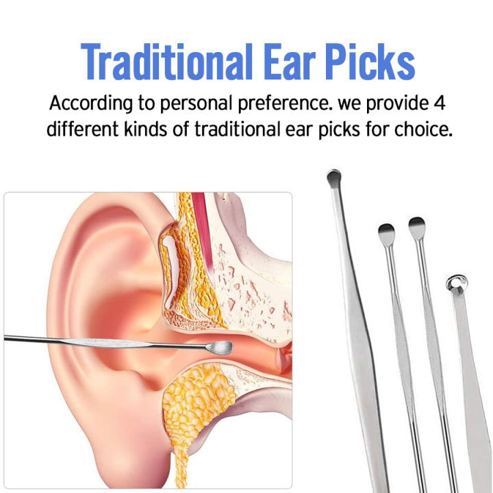 ชุดไม้แคะหู-ที่แคะหูสเตนเลส-หูที่แคะหูเด็ก-และปั่นขี้หู-อุปกรณ์ทำความสะอาดรูหู-1-ชุด-มี-7-ชิ้น-stainless-steel-ear-pick-smart-decor