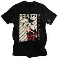 Novelty MenS Boku No Hero Academia Tshirt High Quality Pure Cotton Tee O-Neck Anime Manga Katsuki Bakugo T-Shirt One For All 【Size S-4XL-5XL-6XL】