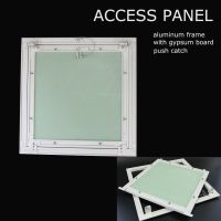 ↂ▣ Access Doors Aluminum Alloy Gypsum Board Inspection Door With Push-Catch Lock For Wall Downcomer Check Hole With Plasterboard