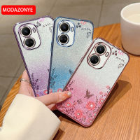 เคสสำหรับ Huawei Nova 10เคสโทรศัพท์ SE แบบนิ่มลายผีเสื้อดอกไม้กากเพชรระยิบระยับสำหรับ Huawei Nova 10 SE เคสเด็กผู้หญิง