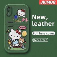 JIUMOO เคสสำหรับ Vivo V11i V15 Pro เคสดีไซน์ใหม่ลาย Hello Kitty ซิลิโคนนิ่มเคสใส่โทรศัพท์หนังเคสมือถือกันกระแทกป้องกันการตกเคสปกป้องเลนส์กล้องคลุมทั้งหมด