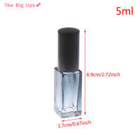 The Big Ups? ขวดแก้วน้ำหอมแบบเติมได้5/9มล. สีฟ้าไล่ระดับสี