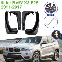 4X สำหรับ BMW X3 F25 2011 2012 2013 2014 2015 2016 2017รถ Mud Flaps Mudguards Splash Guards ด้านหน้า Fender ล้อ Baffle อุปกรณ์เสริม